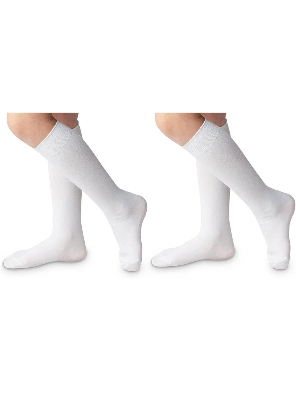 Jefferies Socks White knee socks - Pack of 2